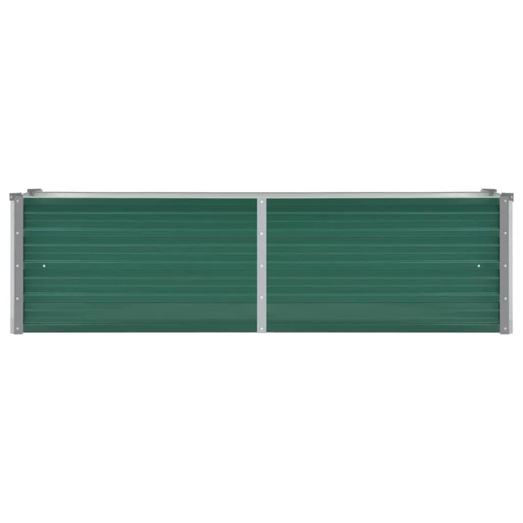 Vidaxl plantenbak verhoogd 160x40x45 cm gegalvaniseerd staal groen