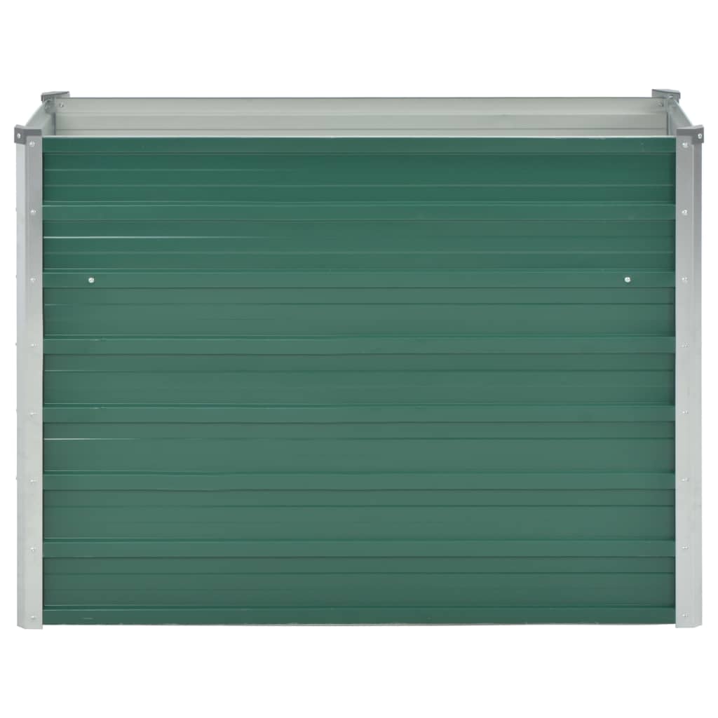 Vidaxl plantenbak verhoogd 100x40x77 cm gegalvaniseerd staal groen