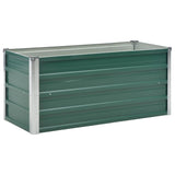 Vidaxl plantenbak verhoogd 100x40x45 cm gegalvaniseerd staal groen