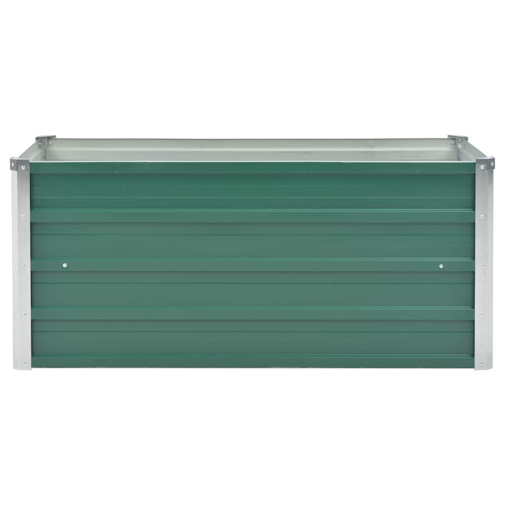 Vidaxl plantenbak verhoogd 100x40x45 cm gegalvaniseerd staal groen