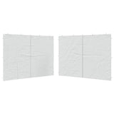 Vidaxl tentwanden 2 st met ritssluiting pe wit