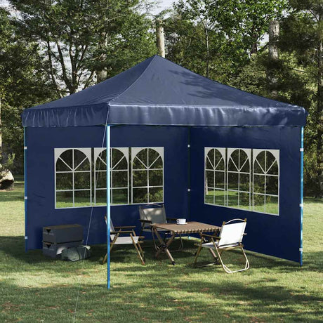 Vidaxl tentwanden met raam pe blauw 2 st