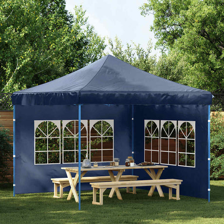 Vidaxl tentwanden met raam pe blauw 2 st