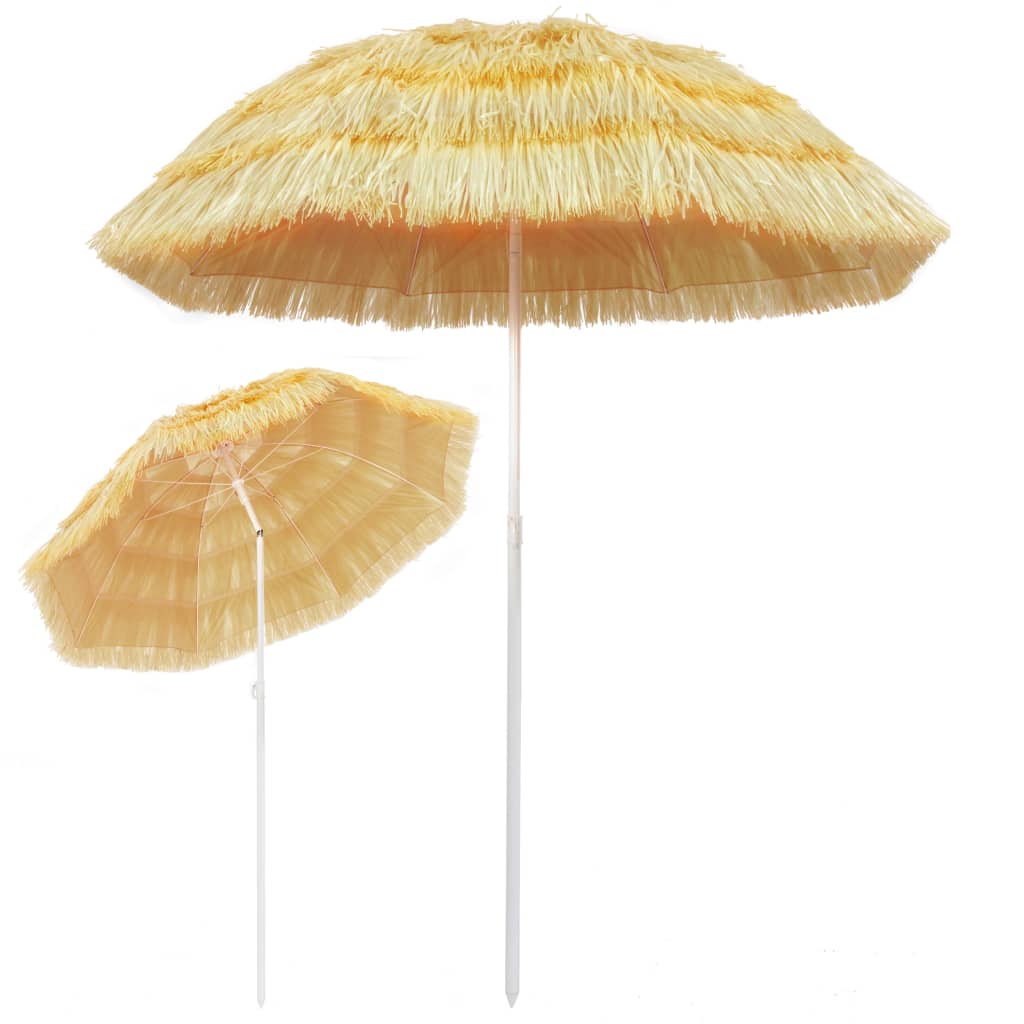 Vidaxl strandparasol hawaï stijl 180 cm naturel