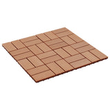 VidaXL Terrastegels 30x30 cm 1 m² HKC teakkleur 11 st