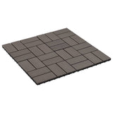 VidaXL Terrastegels 30x30 cm 1 m² HKC donkerbruin 11 st