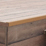Vidaxl terras hoekplinten 5 st 170 cm hkc teakkleurig
