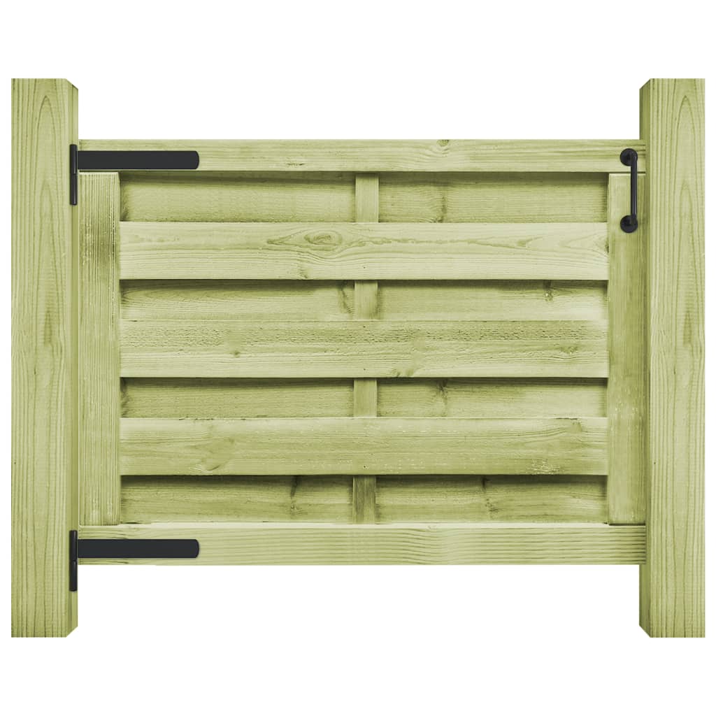 VidaXL Poort 100x75 cm geïmpregneerd grenenhout groen