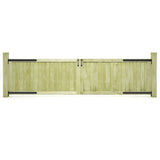 VidaXL Poorten 2 st 300x75 cm geïmpregneerd grenenhout