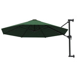 VidaXL Wandparasol met metalen paal 300 cm groen