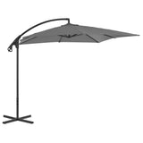 VidaXL Zweefparasol met stalen paal 250x250 cm antracietkleurig