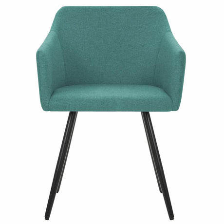 Vidaxl eetkamerstoelen 2 st stof groen