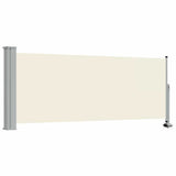 Vidaxl tuinscherm uittrekbaar 100x300 cm crèmekleurig
