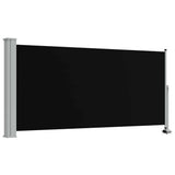 Vidaxl tuinscherm uittrekbaar 120x300 cm zwart