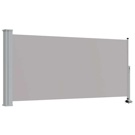 Vidaxl tuinscherm uittrekbaar 120x300 cm grijs