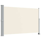 Vidaxl tuinscherm uittrekbaar 160x300 cm crèmekleurig