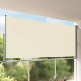 Vidaxl tuinscherm uittrekbaar 160x300 cm crèmekleurig