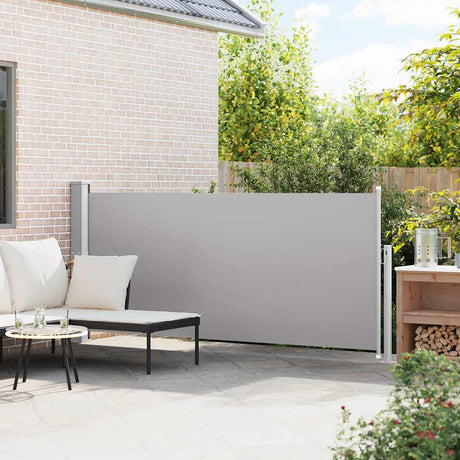 Vidaxl windscherm uittrekbaar 140x300 cm grijs