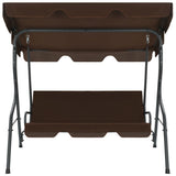 Vidaxl schommelbank 170x110x153 cm koffiekleurig