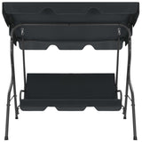 Vidaxl schommelbank 170x110x153 cm antraciet
