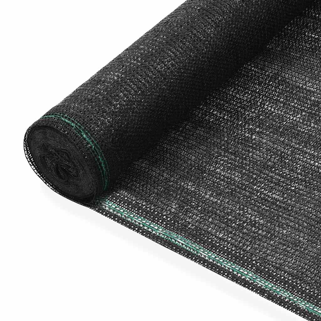 Vidaxl tennisscherm 1x25 m hdpe zwart