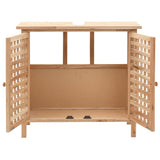Vidaxl wastafelkast 66x29x61 cm massief walnotenhout