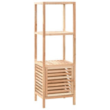 Vidaxl badkamerkast 39,5x35,5x123 cm massief walnotenhout