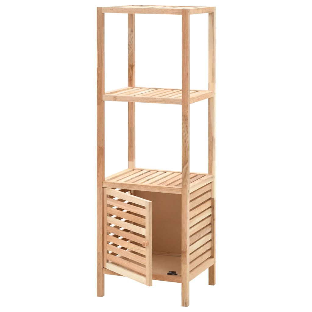 Vidaxl badkamerkast 39,5x35,5x123 cm massief walnotenhout