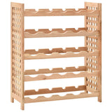 Vidaxl wijnrek voor 25 flessen 63x25x73 cm massief walnotenhout