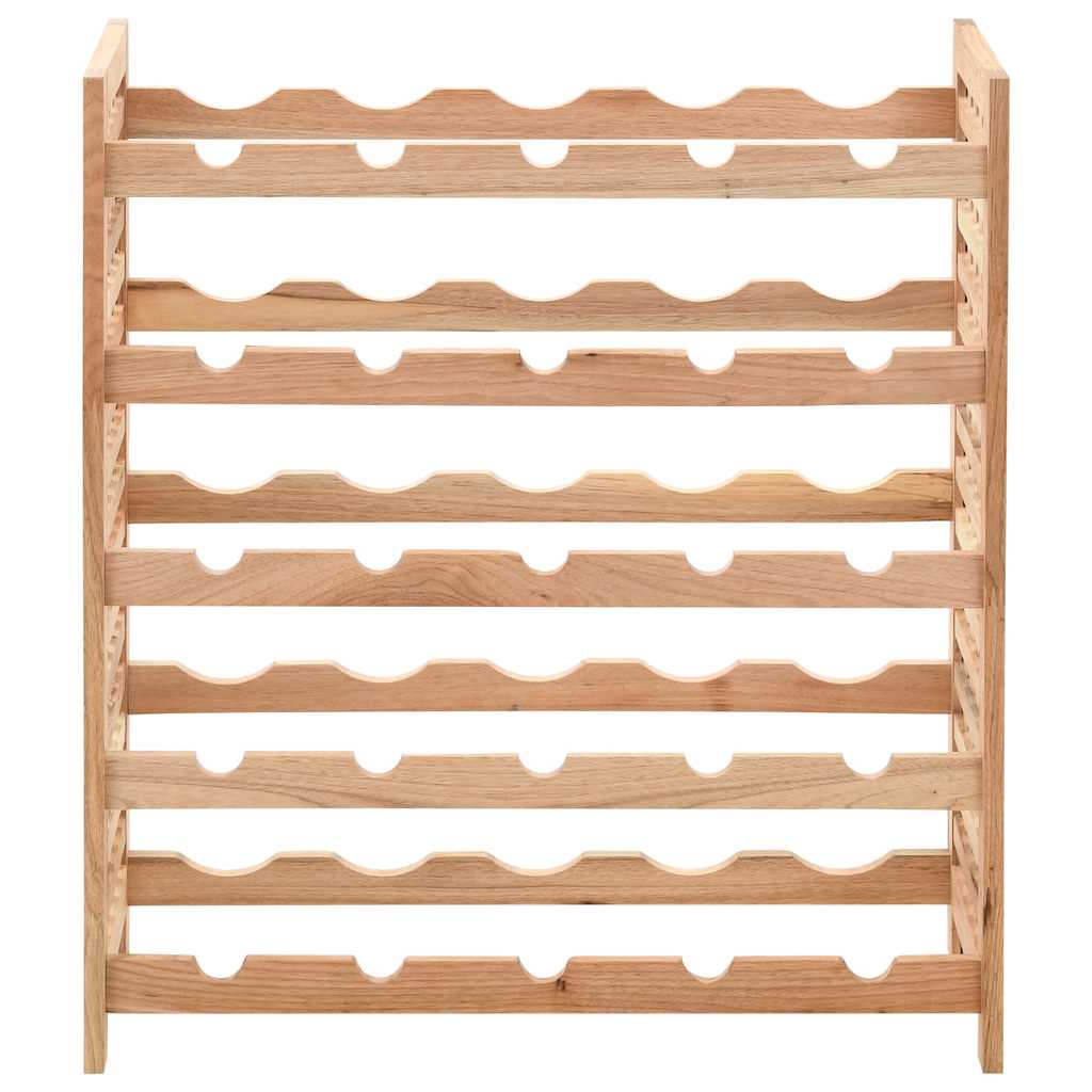 Vidaxl wijnrek voor 25 flessen 63x25x73 cm massief walnotenhout