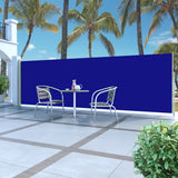 Vidaxl windscherm uittrekbaar 160x500 cm blauw