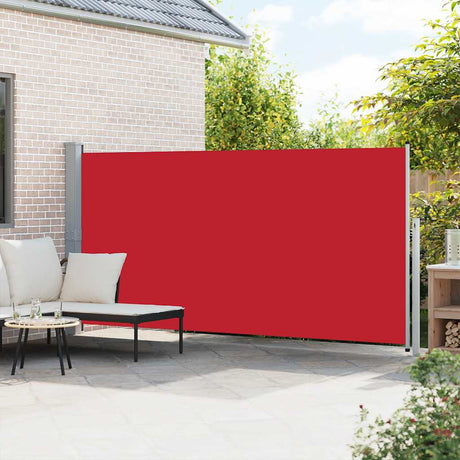 Vidaxl windscherm uittrekbaar 160x500 cm rood