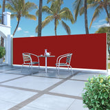 Vidaxl windscherm uittrekbaar 160x500 cm rood