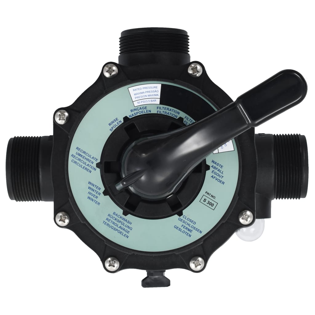 Vidaxl multipoortventiel voor zandfilter 6-weg 1,5 abs