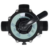 Vidaxl multipoortventiel voor zandfilter 6-weg 1,5 abs