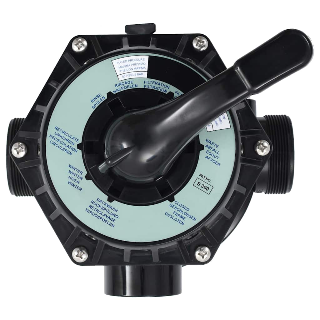 Vidaxl multipoortventiel voor zandfilter 6-weg 1,5 abs