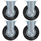 Vidaxl vaste wielen 4 st 125 mm