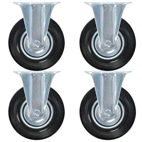 Vidaxl vaste wielen 4 st 125 mm