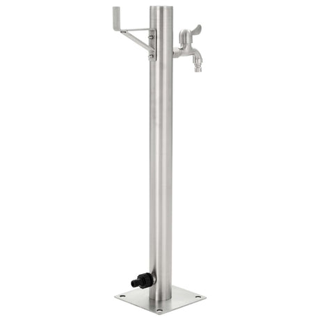 Vidaxl tuinwaterkolom rond 65 cm roestvrij staal