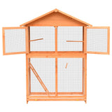 Vidaxl vogelkooi 125,5x59,5x164 cm massief grenen- en vurenhout