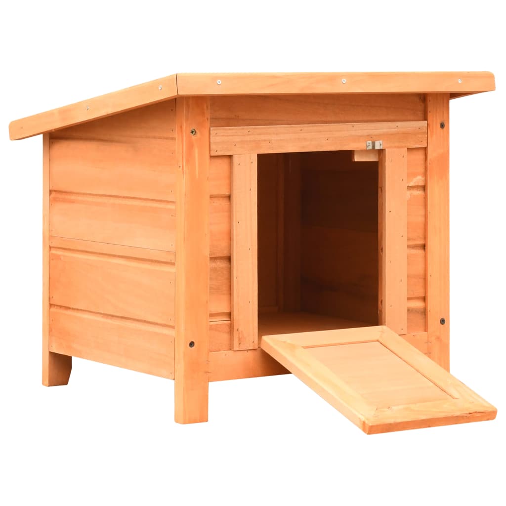 Vidaxl kattenhuis 50x46x43,5 cm massief grenenen vurenhout