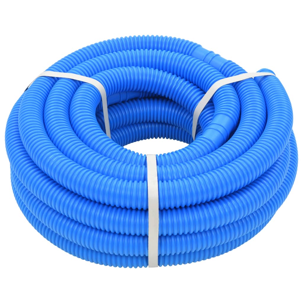 Vidaxl zwembadslang met klemmen 38 mm 12 m blauw