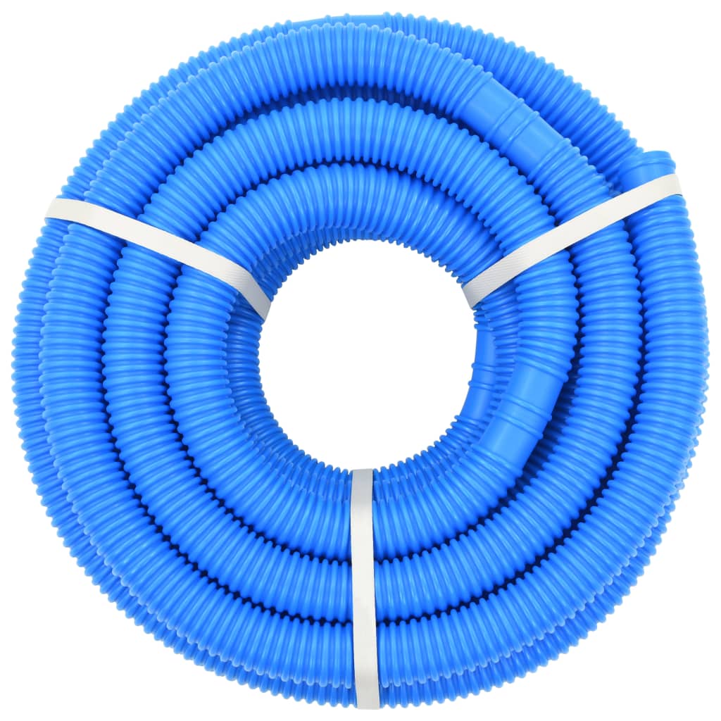 VidaXL Zwembadslang met klemmen 38 mm 12 m blauw