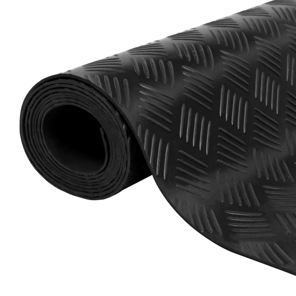 Vidaxl vloermat anti-slip 3 mm 1,5x2 m rubber ruit