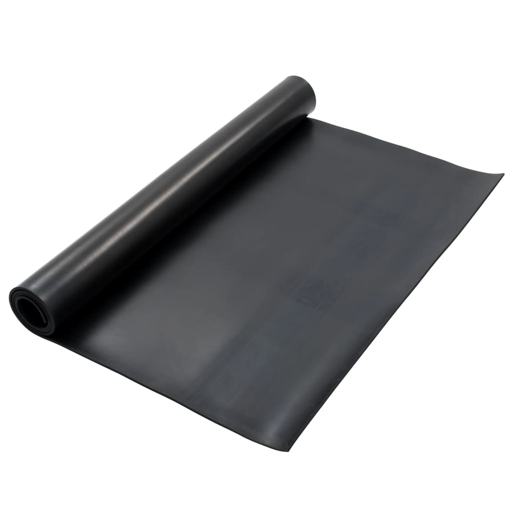 Vidaxl vloermat anti-slip 6 mm glad 1,2x2 m rubber