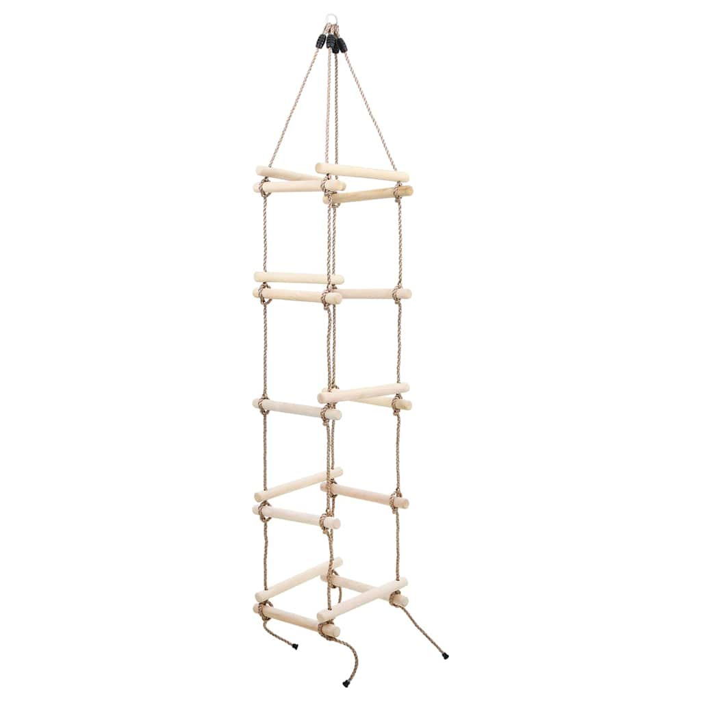 Vidaxl touwladder 200 cm hout