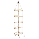 Vidaxl touwladder 200 cm hout