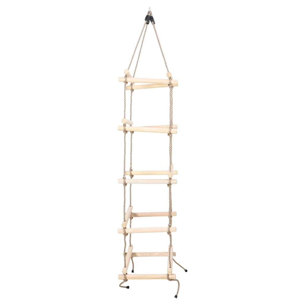 Vidaxl touwladder 200 cm hout