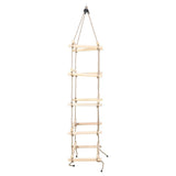 Vidaxl touwladder 200 cm hout