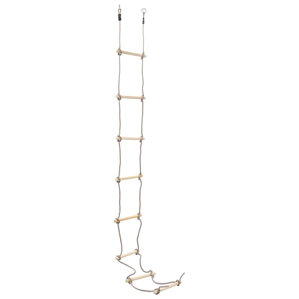 Vidaxl touwladder 290 cm hout